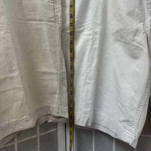 Old Navy, Men, 2 Shorts $16 Each, Beige, White, Sz L, Bermuda, Zip, Cord.! - Picture 12 of 12